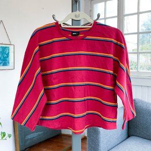Free People Publish shirt w/ retro stripes